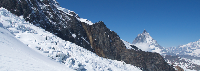 3-SW P202 Schwaerzegletscher Breithorn Matterhorn